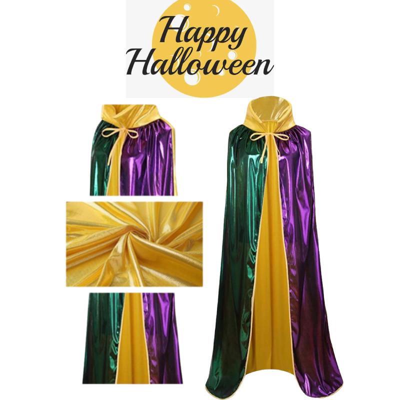 Chic Halloween Adult Hooded Cloak In Various Colors For Spooky Vampire Bride Looks