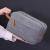 Simple solid color large capacity women's handbag Large capacity zipper waterproof Oxford handbag Daily wash and toiletries bag