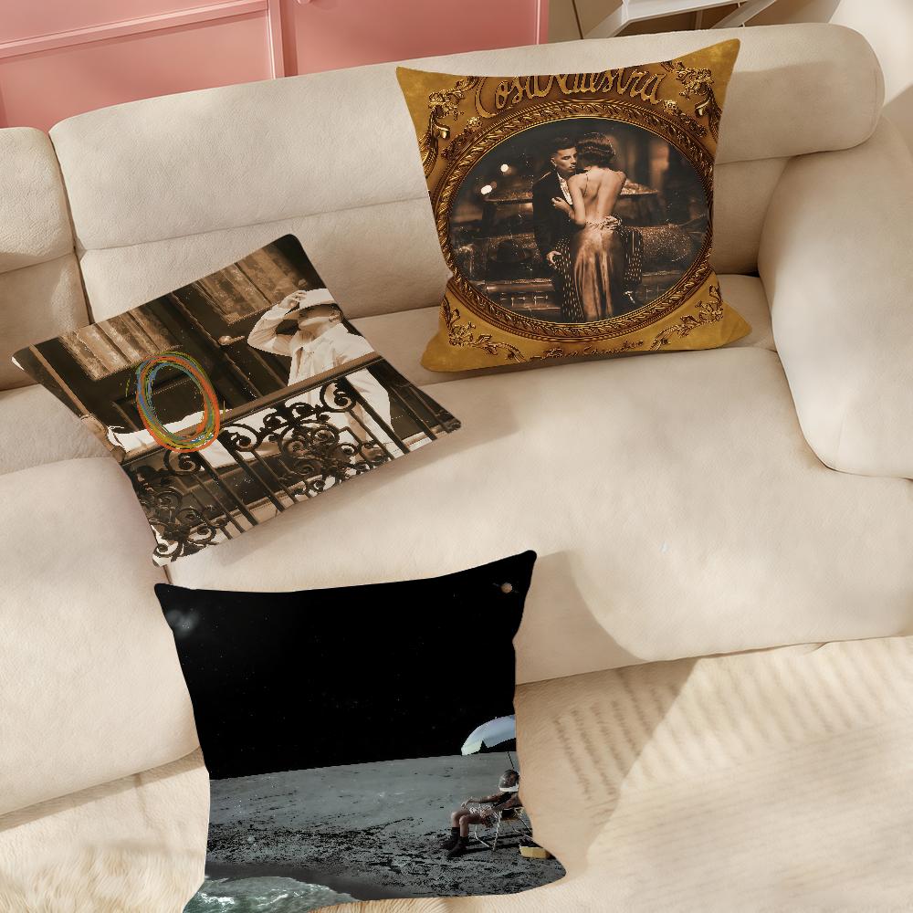Singer Cool RRauw Alejandro Pillow Case Suitable For Bedrooms Living Rooms Cars Home Decoration