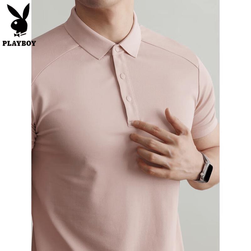 PLAYBOY Men s Old Money Style Cooling Polo Shirt 2XL