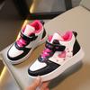 Girl's Sneakers Sweet Embroidered Children Tennis Shoes Fashion School Non-slip Versatile Kids Running Sports Shoes Hook Loop