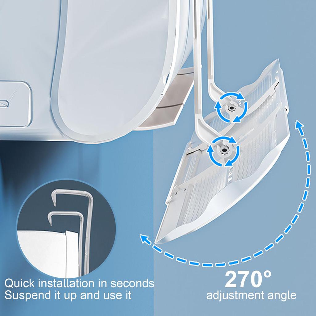1pc Adjustable Portable Air Conditioner Deflector - Universal Wall Mount Cool Comfort for Your - Effortless Installation, Ideal