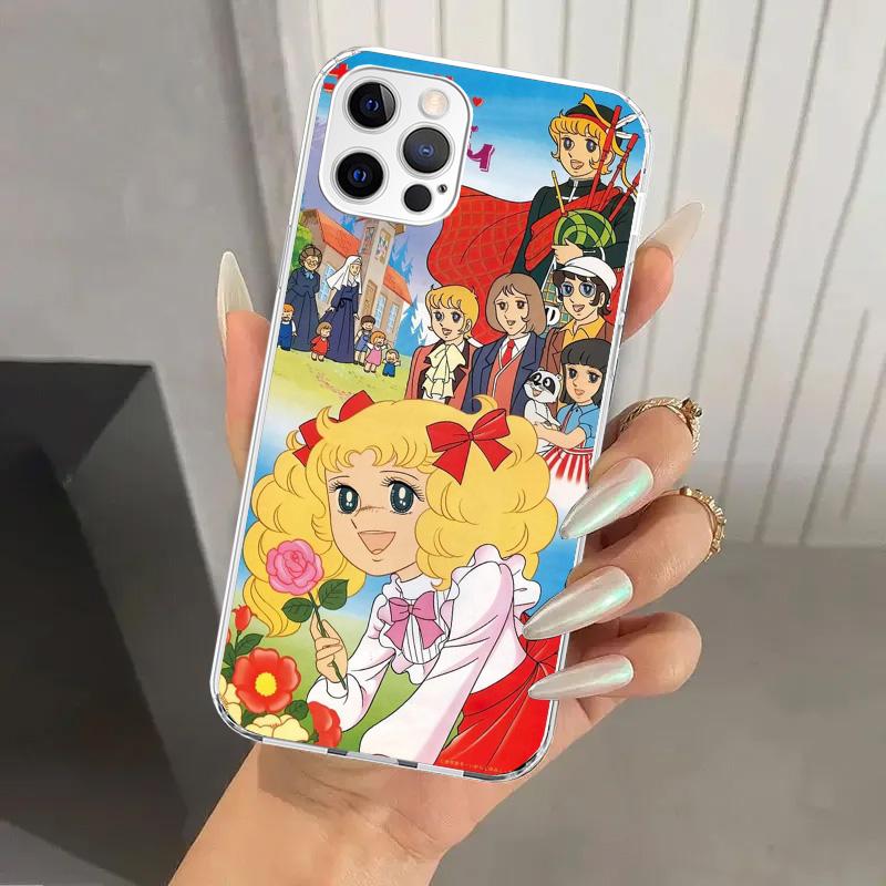 Anime Candy Phone Case for Iphone 17 Air 16 15 Plus 14 13 Mini 12 11 Pro Max 16E 7 8 SE 2020 Soft Funda Print Shell 17 Air 16 15