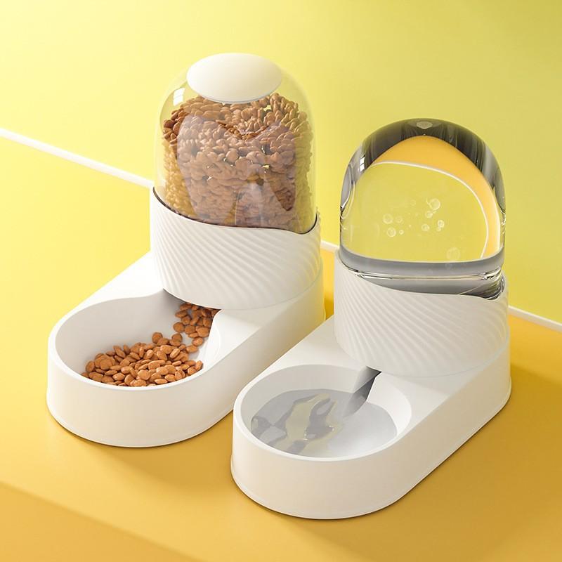 Cat and Dog Automatic Feeder Water Fountain Pet Cat Bowl Non-wet Mouth Cat Basin Dog Bowl Water Dispenser Supplies