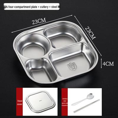 Xihe 304 Stainless Steel Divided Lunch Box