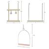 Parrots Swing Hanging Swings Toy Bird  Supplies Bird Stand Parrots Swing Toy Hammock Birds Perch