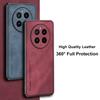 For Realme GT5 Pro Case Luxury PU Leather Phone Case For Realme GT5 Pro 5G Back Cover Silicone Shockproof Full Protection Coque