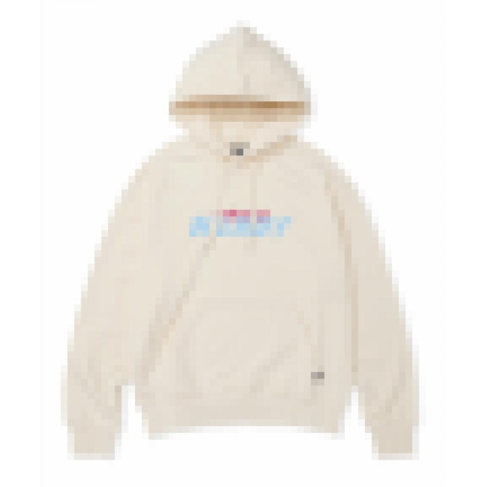 

NERDY Layered Cursive Logo Pullover Hoody Cream