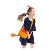 Set Vestito Costume di Halloween per Bambini Strega Servizio di Consegne Kikis Outfit Cosplay Bambine Età 3-14