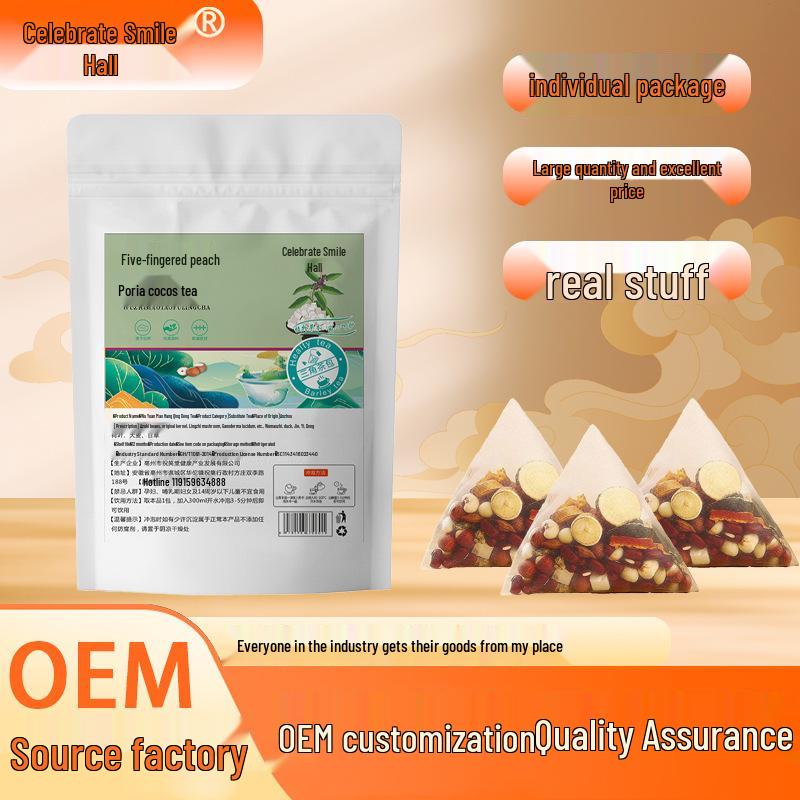 Пакетики чая «Персик пяти пальцев» и травяного здоровья 10 Bags - 10g Each