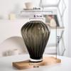 BRSimple Crystal Glass Vase Creative Hydroponic Vase Flower Arrangement Art Desktop Decoration Modern Room Aesthetic DecorationEY