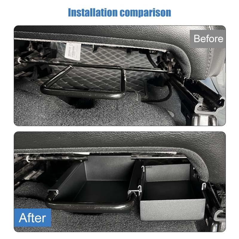 Under The Front Seats Storage Box Organizer Container For Jeep Wrangler JL for JT Gladiator 2018-2023 Stowing Tidying Accessories