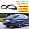 Pair of Rear Muffler Exhaust Pipe Covers for 18-22 BMW 5 Series G30/G38