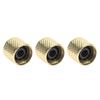 3 Pcs Electric Guitar Knob Exquisite Appearance Sturdy Metal Universal Guitar Potentiometer Replacement Knob