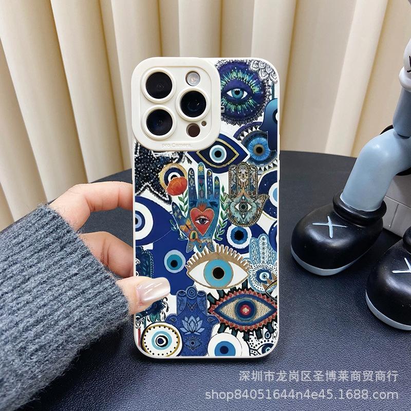 Blue Eyes for Apple 15 Mobile Phone Case Iphone12promax Case 14/13/11/XSMAX Pupil Eye 16