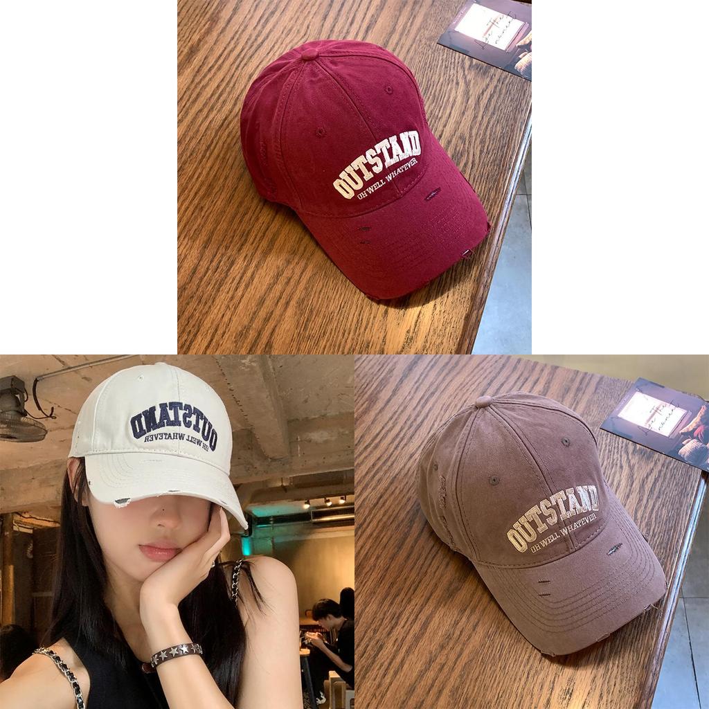 Classic Vintage Cotton Baseball Cap With Embroidery For Sun Protection And Casual Wear