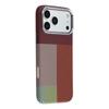 For iPhone 17 Pro Magnetic Case Water Transfer Printing Metal Frame PC Phone Back Cover