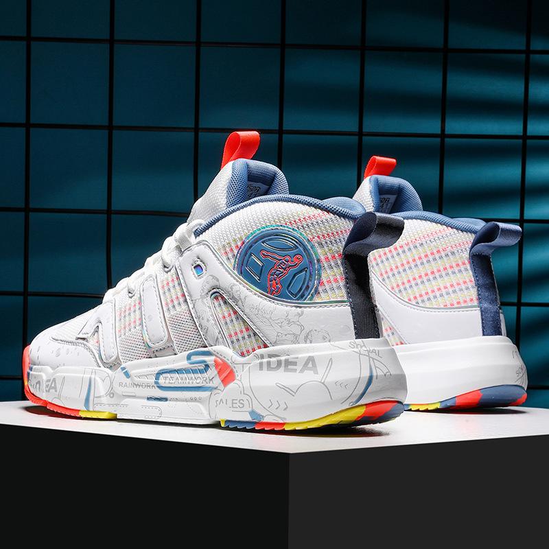 Autumn boys actual basketball shoes junior high school boys friction sound teenagers sports shoes comfortable shock absorption