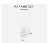 Exquisite S925 Sterling Silver Bowknot & Diamond Necklace with White Chalcedony