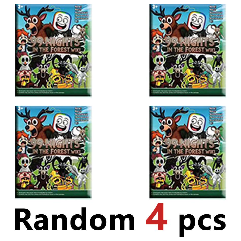24 Stück 99 Nächte im Wald Actionfiguren Eule Hirsch Ziege Modell Spielzeug Horror Spiel Puppe Figuren Kindergeschenk