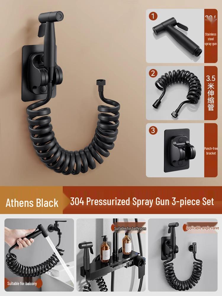 Handbrause aus Vollkupfer mit Doppelfunktion und Hochdruck für das Badezimmer