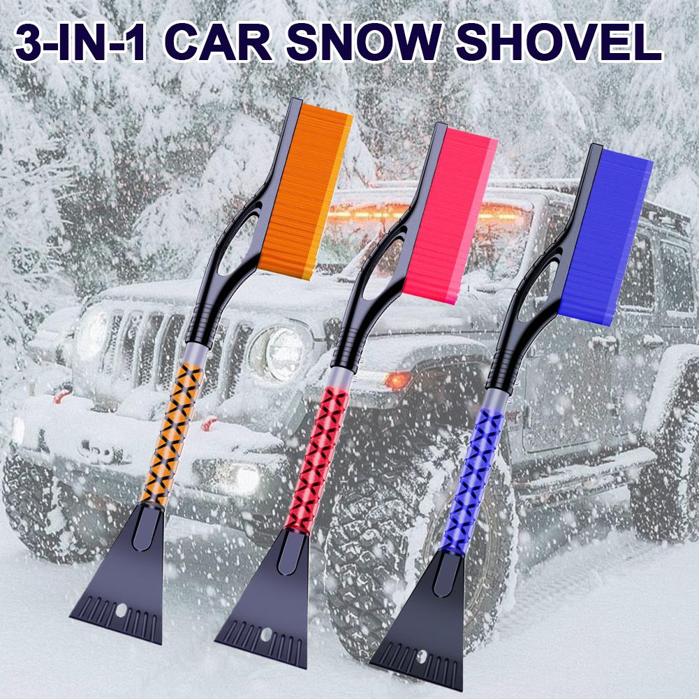Car Snow Brush With Ice Scrapers For Car Windshield And Window Car Snow Scraper And Brush With Ergonomic Foam Grip Snow Sho A8g1