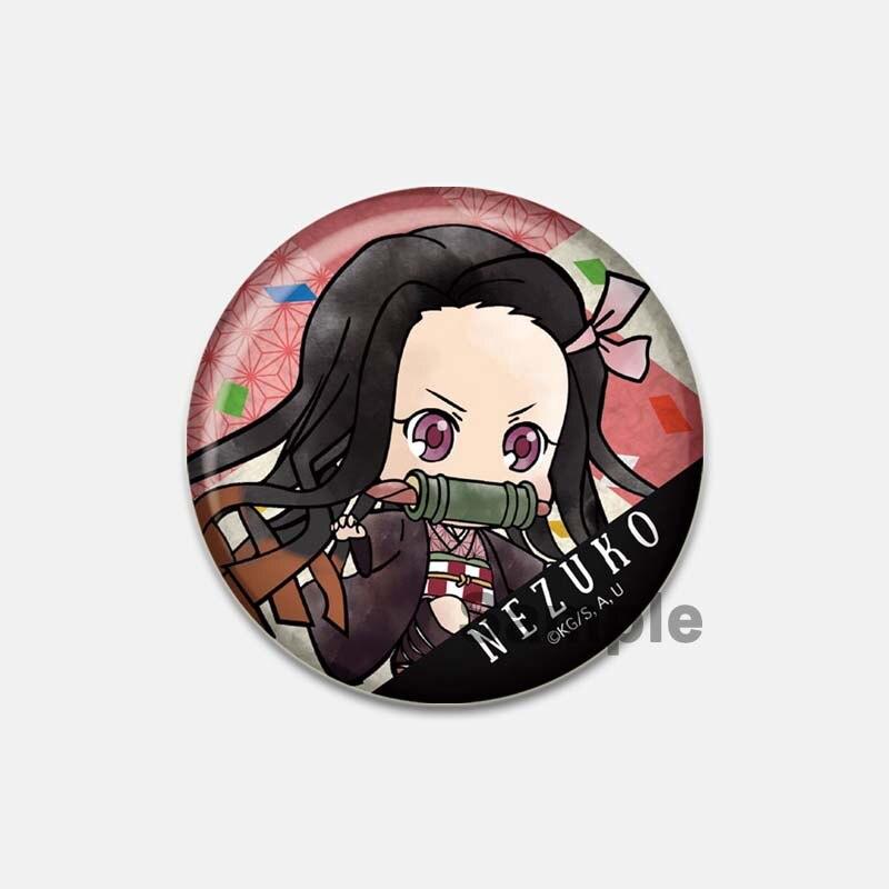 

58 мм милые аниме «Убийца Демонов» акриловые броши для женщин мультфильм Kimetsu No Yaiba Nezuko значок на булавке DIY одежда шляпа сумка ювелирные изделия подарок