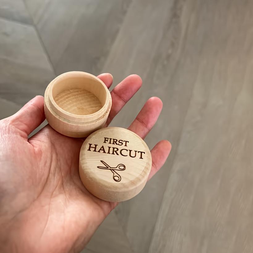 1PC Original Wood Fetal Hair Keepsake BoxPerfect Gift for New Parents Portable Hair Memento Storage Box - Minimalist Design 3170₽