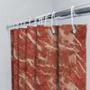 Red Marble Shower Curtain Bathroom Decorative Waterproof Fabric Shower Panel Liner Home Decor Customizable Size Option For Batht