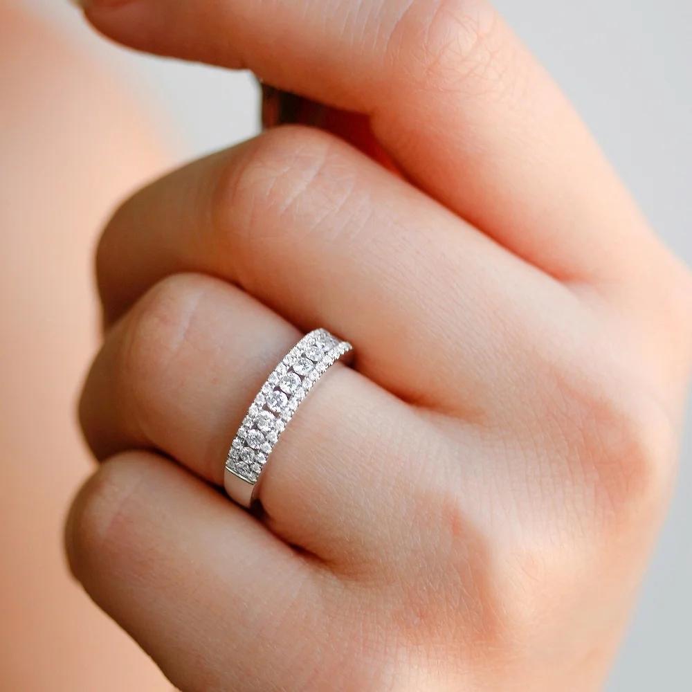 

Huitan Eternity Timeless Style Wedding Bands Women s Rings with AAA CZ Temperament Female Finger-ring for Party Classic Jewelry 6