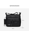2024 Men's Waterproof Crossbody Bag, Large Capacity, 7 Compartments for Casual, Business, and Travel.