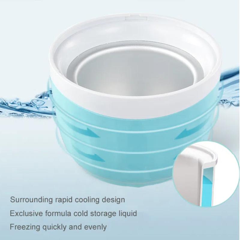 MINI Automatic DIY Ice Cream Maker Milkshake Cool Fruit Dessert Homemade Ice Cream