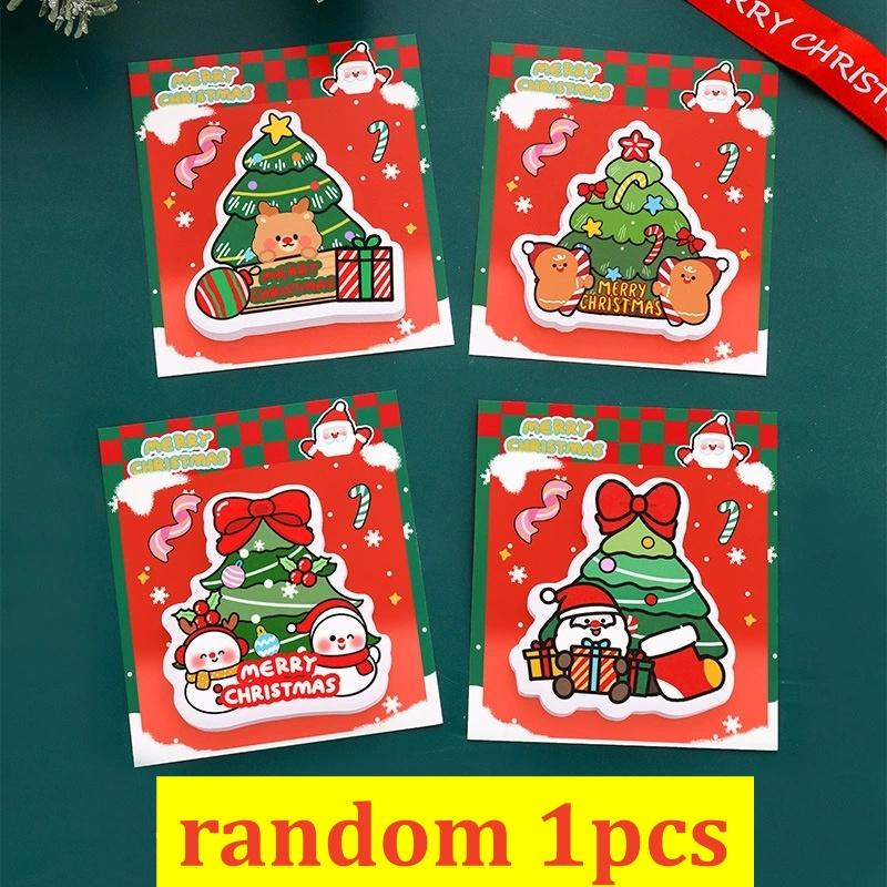 

30 sheets Christmas tree shape Sticky Notes Self Adhesive Note Pads Memo Pad Xmas Gift Packing Decorative labels Stickers