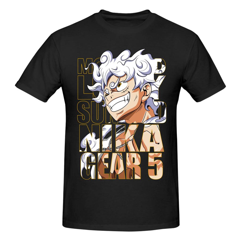 One Piece T Shirts Unisex Short Sleeve Luffy Tshirt Streetwear Casual Graphic Tee Tops 100 Cotton  Loose Oversized Clothes