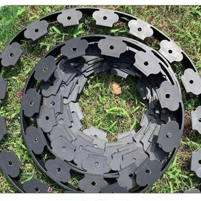 5/10M Fixed Garden Barrier Lawn Grass Plastic Edging Border Landscape Edging Garden Edge Kit With Anchoring Spikes Easy Install