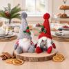 Acrylic Festive Party Supplies Faceless Plush Doll, Christmas Tree Hanging Ornaments, Knitted Rudolf Stuffed Holiday Ornaments Toy, Nordic Window