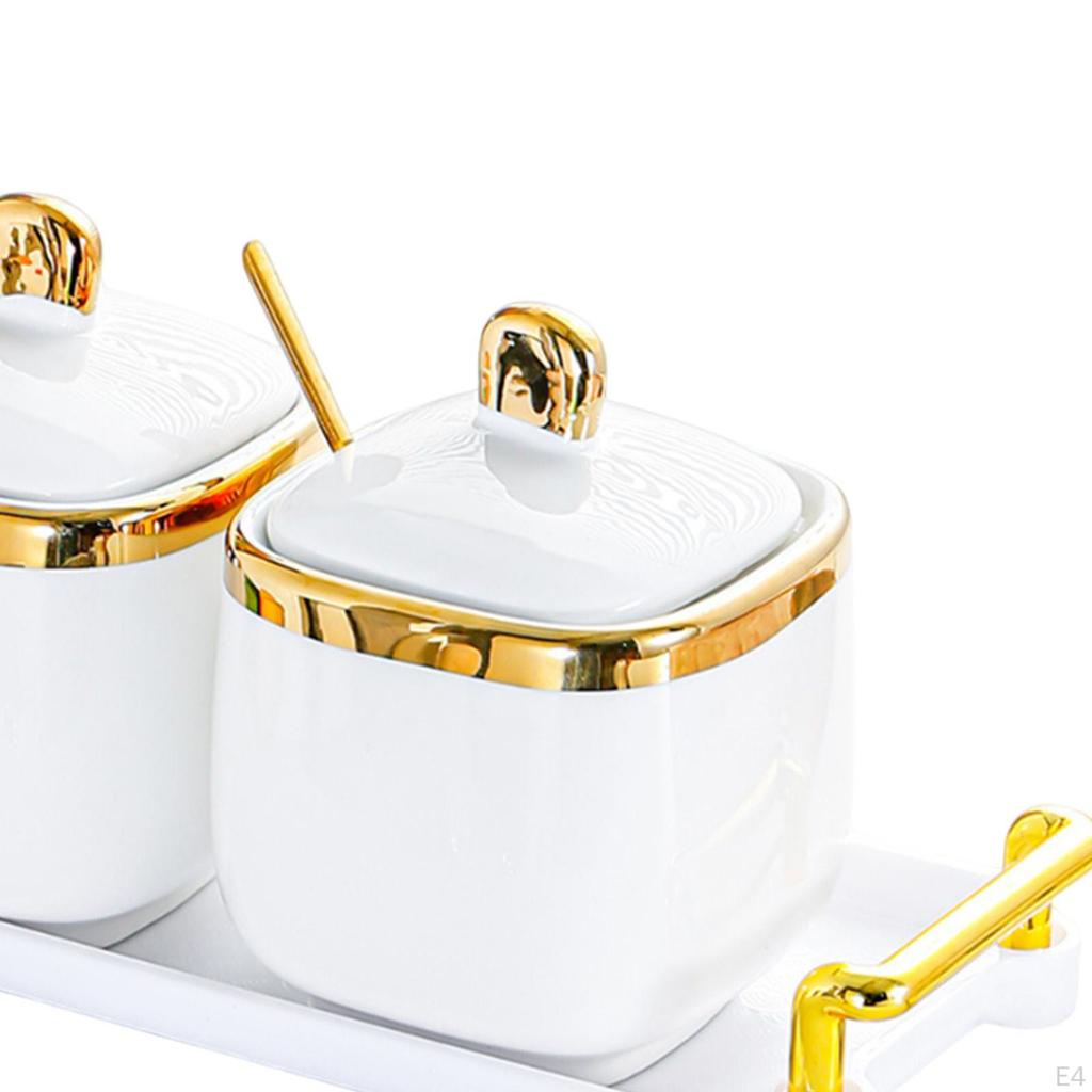 -Spice Pot, Pepper Spice Storage Container, Salt And Sugar Container for