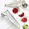 Multifunktionales Jujube-Lochfraßgerät aus Edelstahl für Kirschen, Handpressen des Kernentferners, Haushalts-Enucleator, Küchen-Backwerkzeug