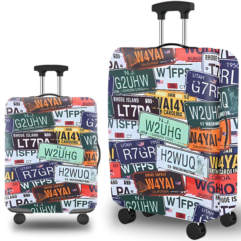 Doodle Design Travel Luggage Covers for Suitcase Luggage Protector, Dustproof Durable Elastic, Fit 18-32 inch Luggage