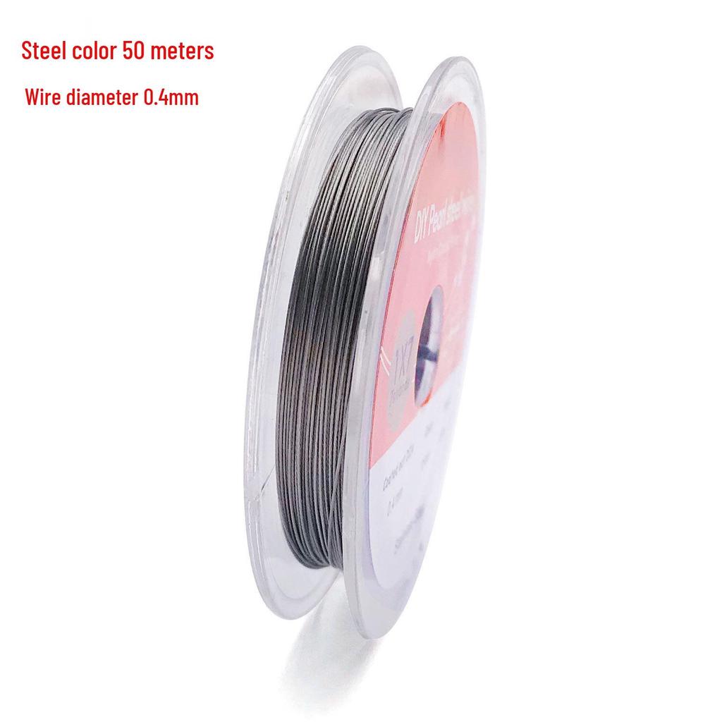 Korean 304 Stainless Steel Gold Silk Beading Wire for Jewelry DIY Crafts