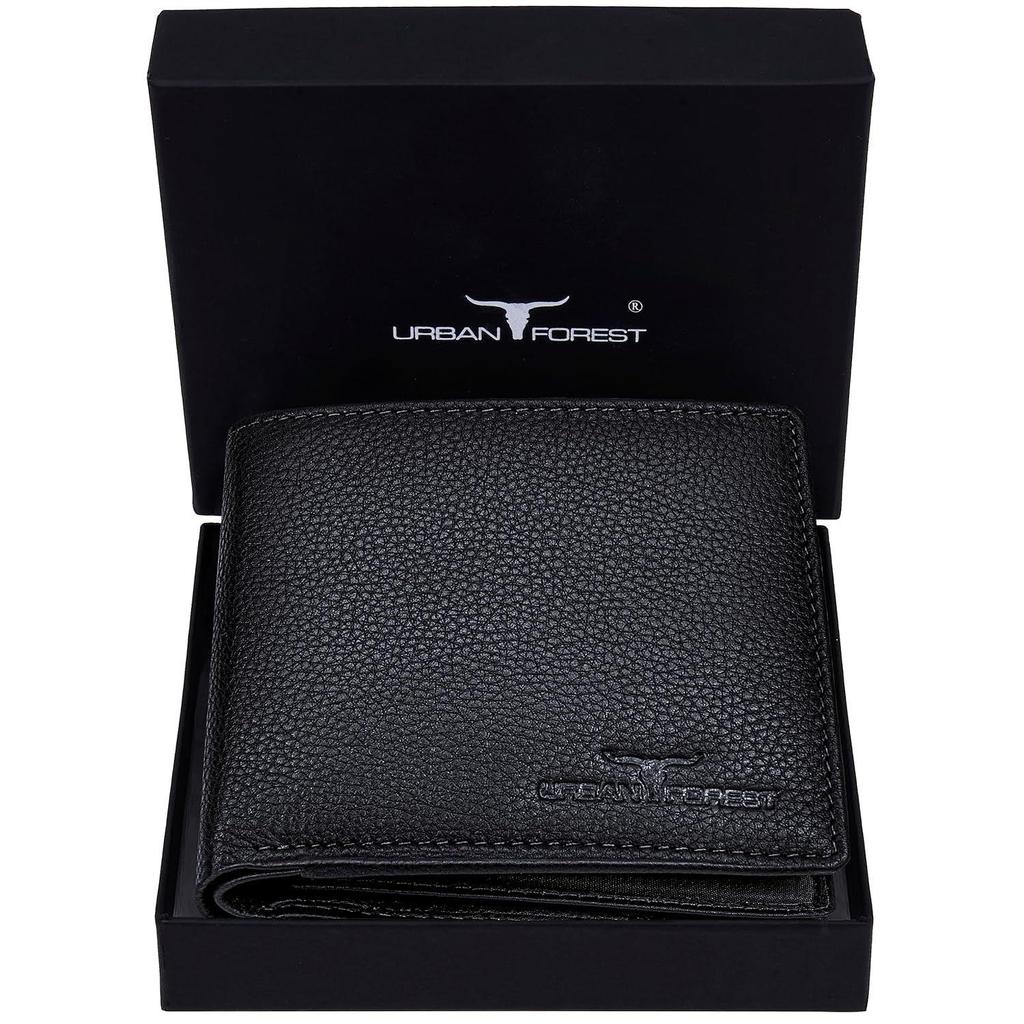 Carl Black Mens Leather Wallet for Men