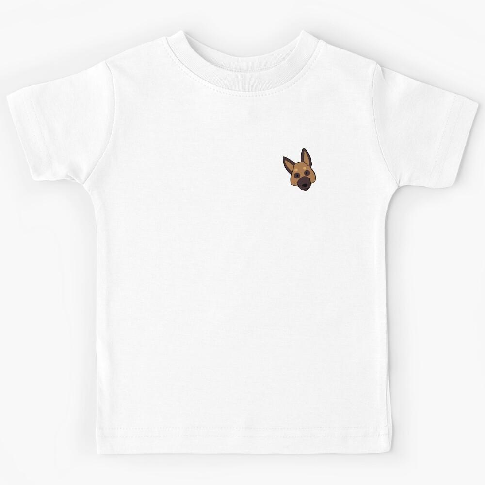 German Shepherd face cute illustration Kids T-Shirt 120