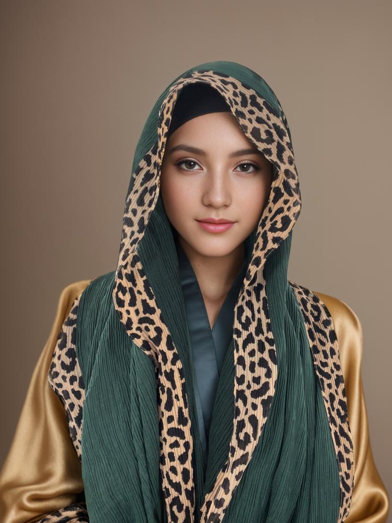 Neuer Plissee-Baumwollschal Leopardenmuster Hijab Islamischer Uni-Kopfschal Knitter-Hijab Foulard Femme Musulman Wickeltuch