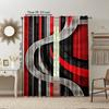 2Pcs Abstract Curtains Rod Pocket Design For Easy Installation Window Drapes For Bedroom Living Room Home Decor Window