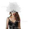Gothic Half Face Feather Mask Women Halloween Carnival Venetian Masquerade Party