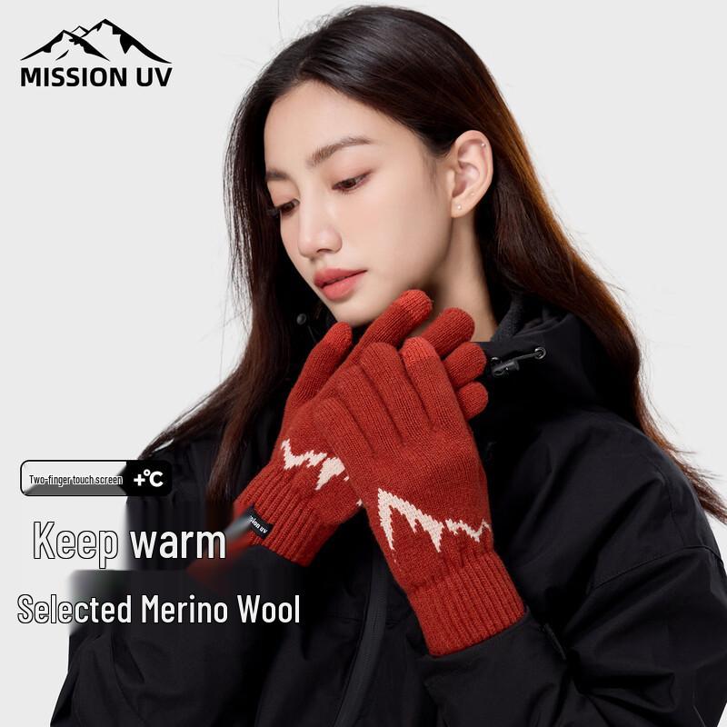 MISSION UV Women's Wool Warm Touchscreen Gloves
