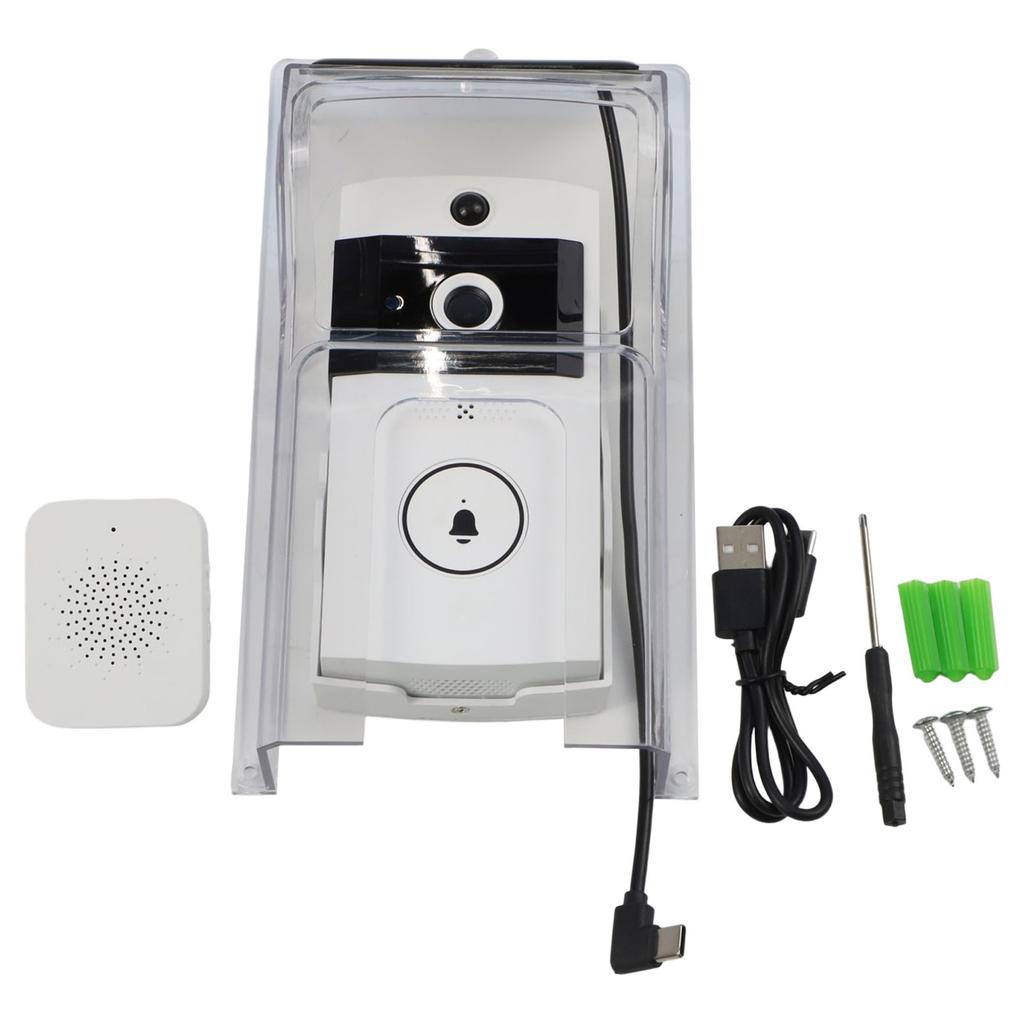 Wifi Doorbell Wireless Video Doorbell Solar Charging Waterproof Cover For Night Vision Two-Way Intercom Home Security Doorbell