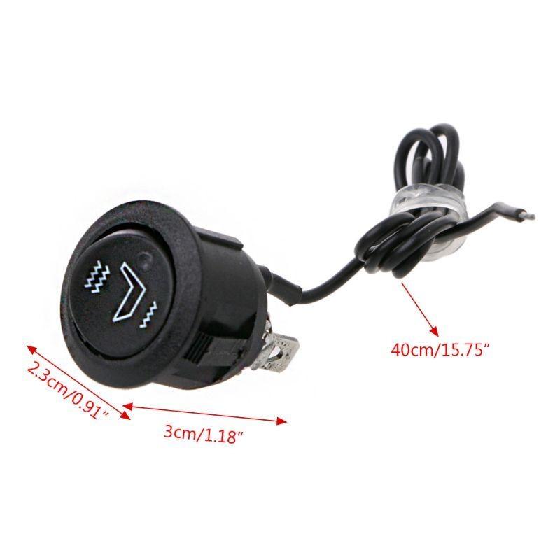 X7JF 12V Universal 3 Pin Round Heater Motorcycle Car for Seat Rocker On/Off Switch