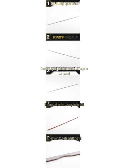 Zhonghua V6 Rear Trim Decoration: Stainless Steel Anti-Scratch Bumper Strip