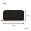 [Inden-ya] Inden HISOCA Hisoka Traditional Craft Koshu Inden Deerskin Lacquer Original Brand Wallet Black with Black Lacquer Dragonfly Design